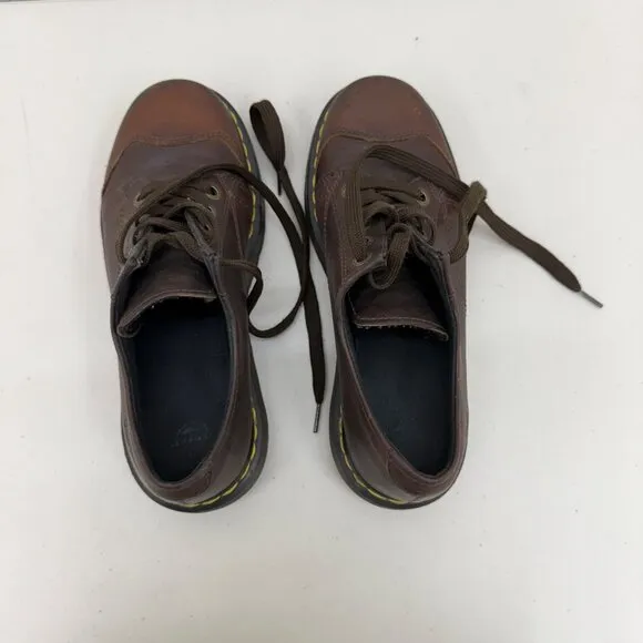 Dr Doc Martens Brown Leather Lace Up Low Top Oxford Shoes 8651 Womens size 10