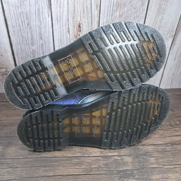 DR Martens 1460 Pascal Blue Tie Dye Summer Tumbled Boots Women's Sz 6 (NWT)