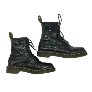 Dr. Martens 1460 Women's Patent Leather Lace Up Boots Black - 6