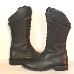 Dr Martens Black Leather Tall Combat Boots 11569
