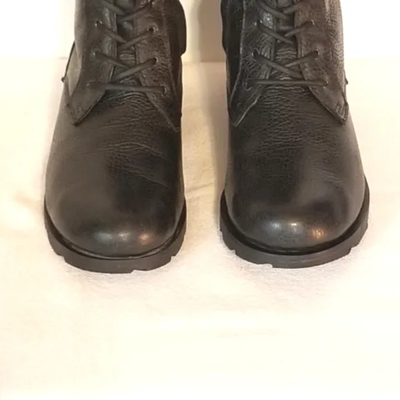 Dr Martens Black Leather Tall Combat Boots 11569