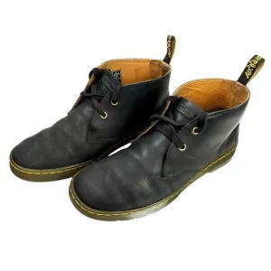 Dr Martens Cabrillo Chukka Short Ankle Boots Black Matte Leather Mens‎ Size 9