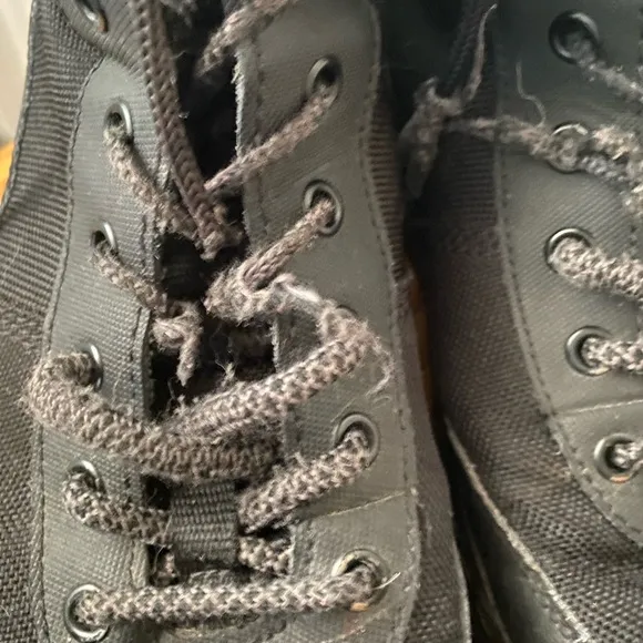 Dr Martens Combs Tech Black Poly/Leather Casual Tactical Streetwear Boots SZ 10