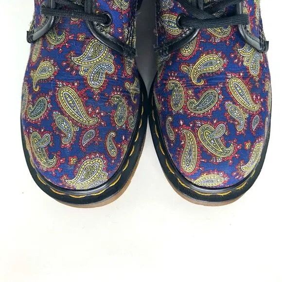 Dr Martens Made in England Paisley 1460 Lace Up Ankle Boots Women’s 5 Shoes