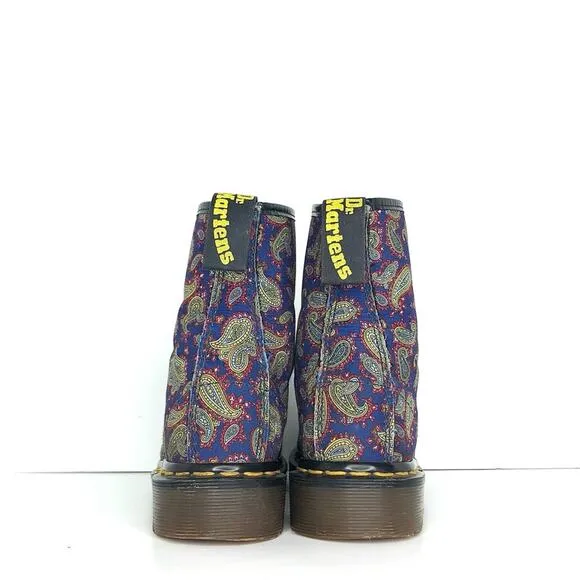 Dr Martens Made in England Paisley 1460 Lace Up Ankle Boots Women’s 5 Shoes