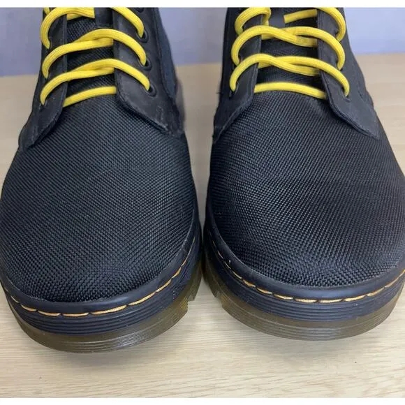 Dr. Martens Mens Cairo Canvas Lace Up Boots Size 10M Black