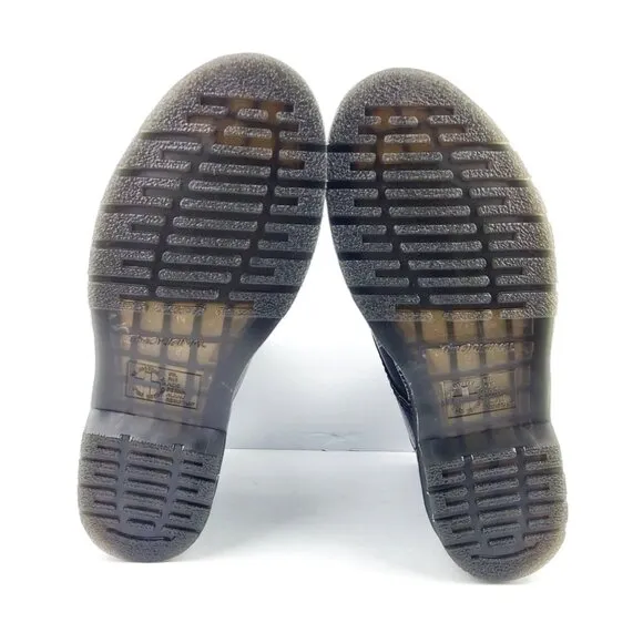 Dr. Martens‎ Serpent Print Leather Lace Up Boots - Size 10