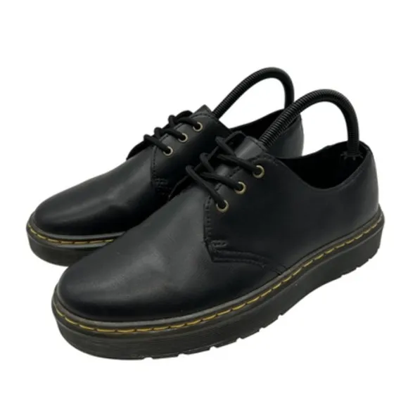 Dr. Martens Shoes Womens Size 8 Zavala Lo Black Leather Oxford Lace Up Comfort