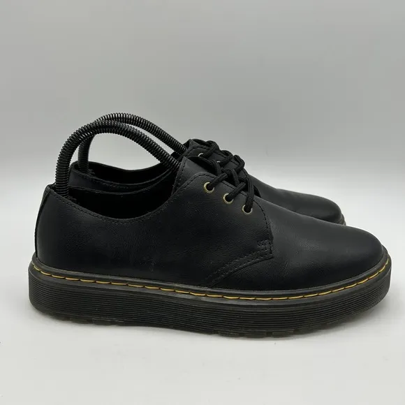 Dr. Martens Shoes Womens Size 8 Zavala Lo Black Leather Oxford Lace Up Comfort