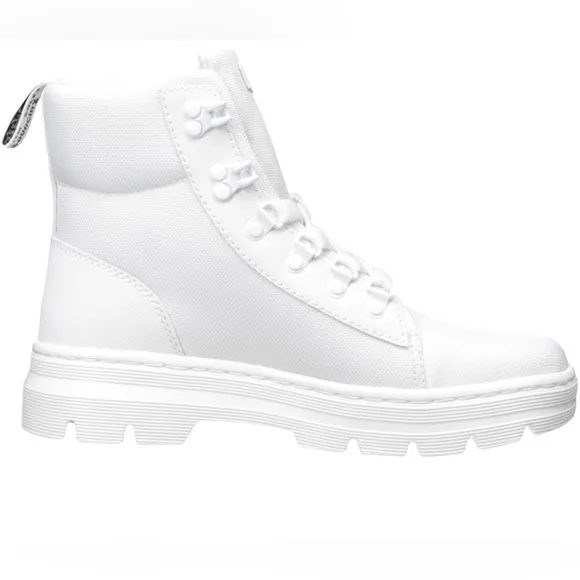 •DR. MARTENS•BNWT WOMEN'S COMBS WHITE COMBAT BOIT EXTRA TOUGH BALLISTIC SIZE 10