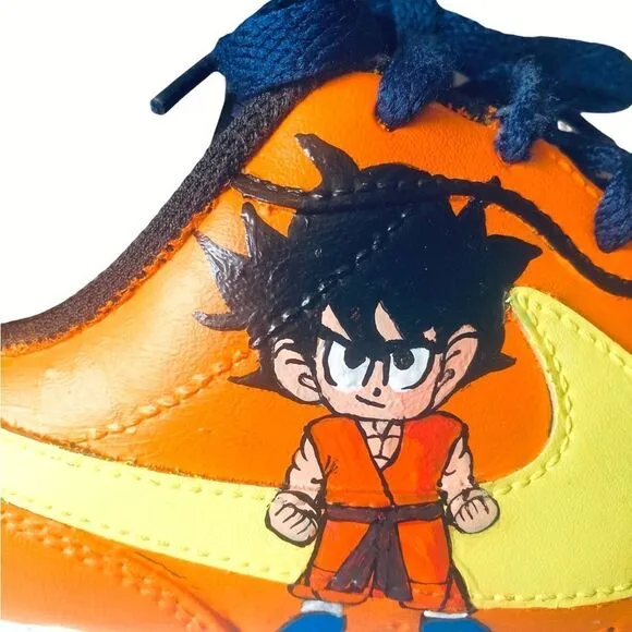 Dragon Ball Z Goku Nike Hand Painted Shoes