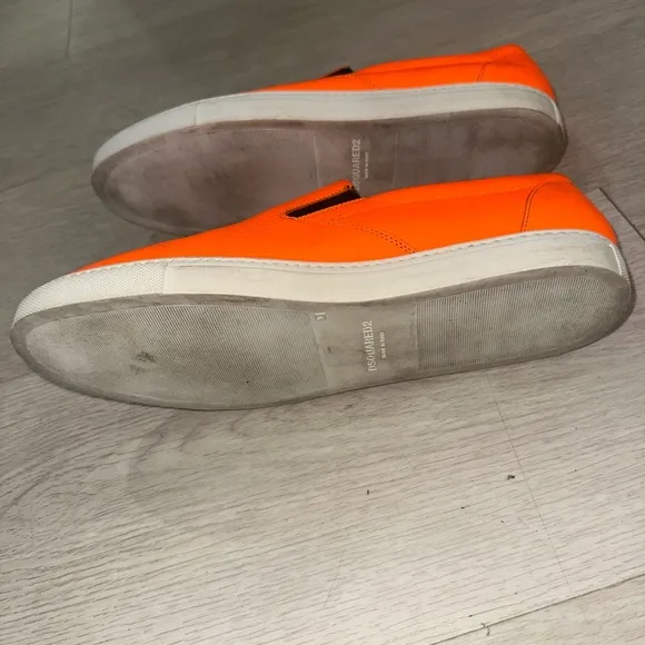 Dsquared2 Men's Orange Slip-On Shoes