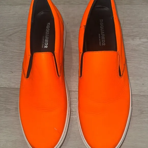 Dsquared2 Men's Orange Slip-On Shoes