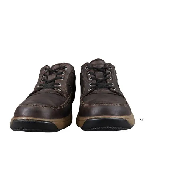 Dunham Shoes Men 12 Oxford Derby Midland Casual Comfort Waterproof Leather Brown