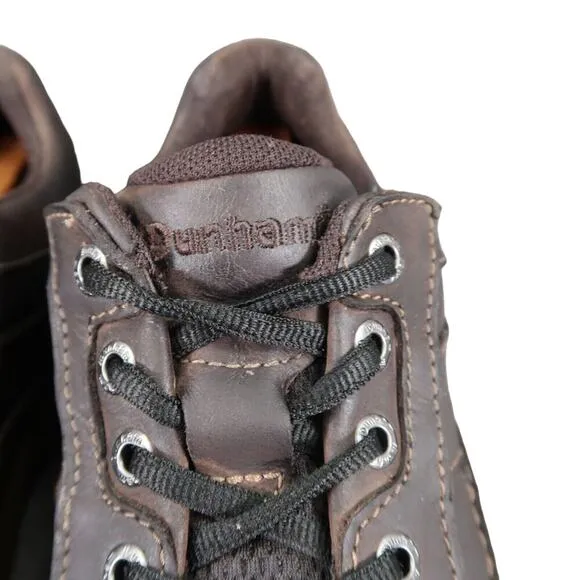 Dunham Shoes Men 12 Oxford Derby Midland Casual Comfort Waterproof Leather Brown