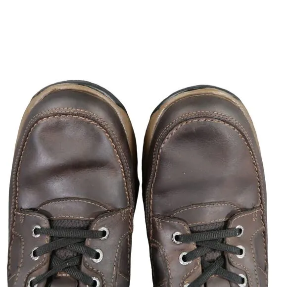 Dunham Shoes Men 12 Oxford Derby Midland Casual Comfort Waterproof Leather Brown
