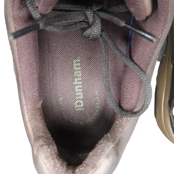 Dunham Shoes Men 12 Oxford Derby Midland Casual Comfort Waterproof Leather Brown