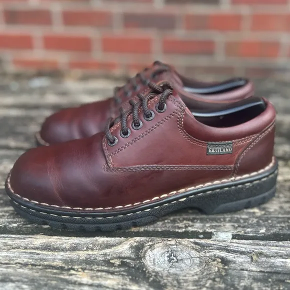 Eastland Plainview Brown Leather Lace Up Oxford Shoes for Women Size 8.5