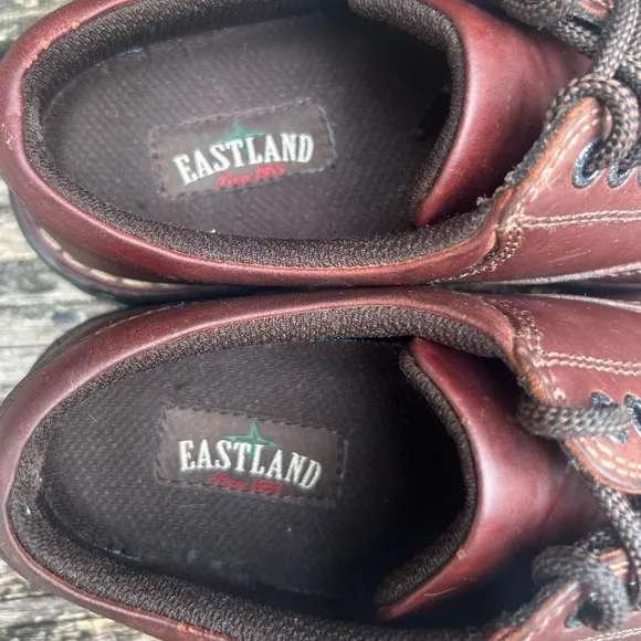 Eastland Plainview Brown Leather Lace Up Oxford Shoes for Women Size 8.5