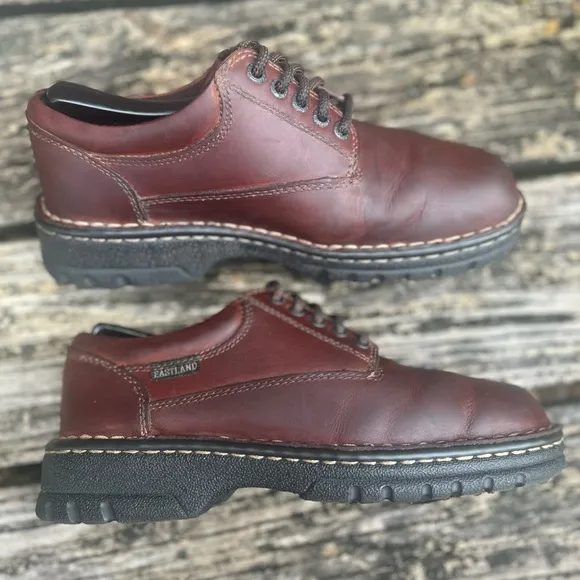 Eastland Plainview Brown Leather Lace Up Oxford Shoes for Women Size 8.5