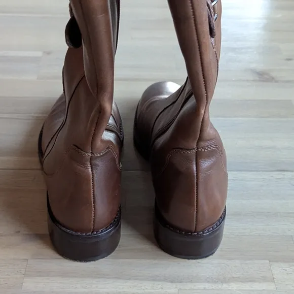 ECCO Hobart Leather Buckle Tall Boots