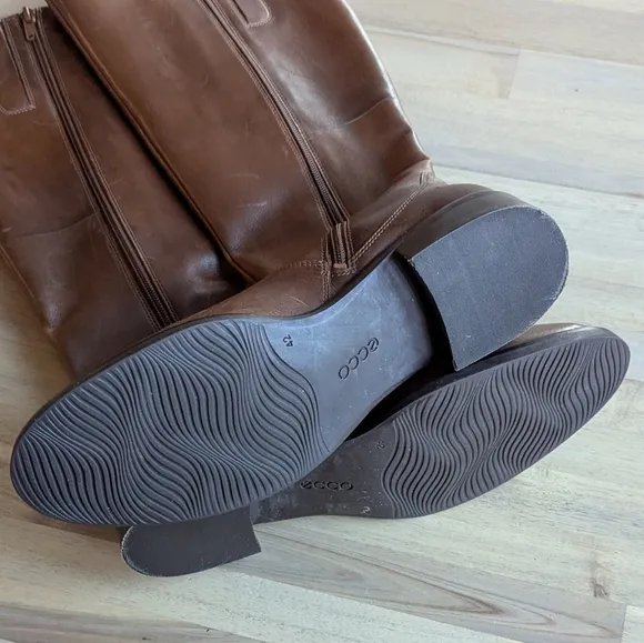 ECCO Hobart Leather Buckle Tall Boots