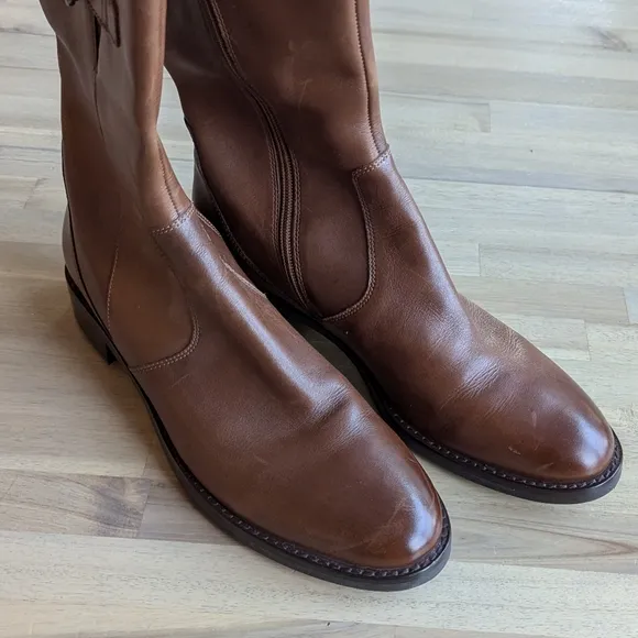 ECCO Hobart Leather Buckle Tall Boots