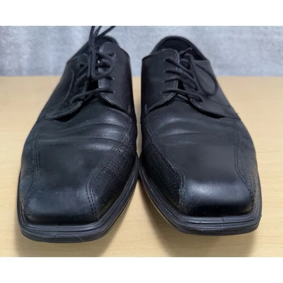 ECCO Johannesburg Shoes Leather Perforated Square Toe Oxford EU 43 US 9.5-10