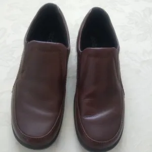 Ecco leather slip on shoes