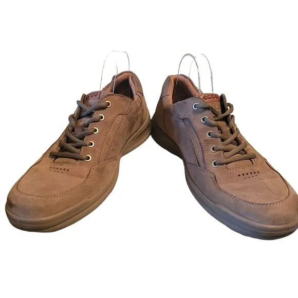 Ecco Remote  Warm Grey/Green Shock Point Leather Shoes  Men’s EUR 45/11Us