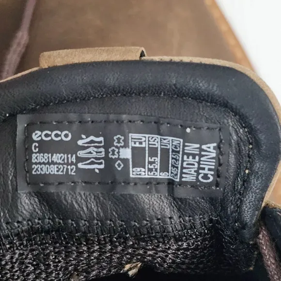 Ecco St.1 Hybrid Gore Tex Waterproof Chukka Boot Navajo Brown Leather EU 39