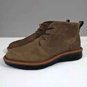 Ecco St.1 Hybrid Gore Tex Waterproof Chukka Boot Navajo Brown Leather EU 39