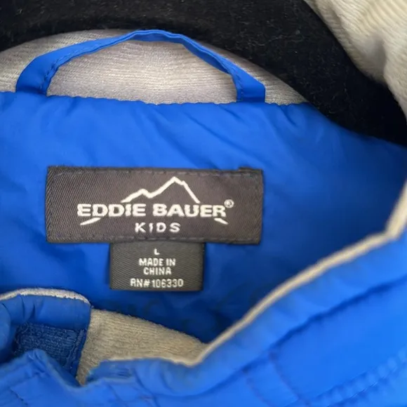 Eddie Bauer Boys Blue Winter Jacket Size Large