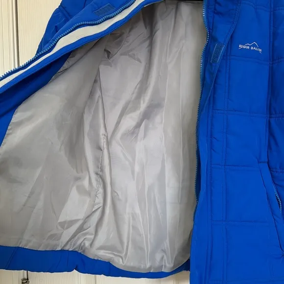 Eddie Bauer Boys Blue Winter Jacket Size Large