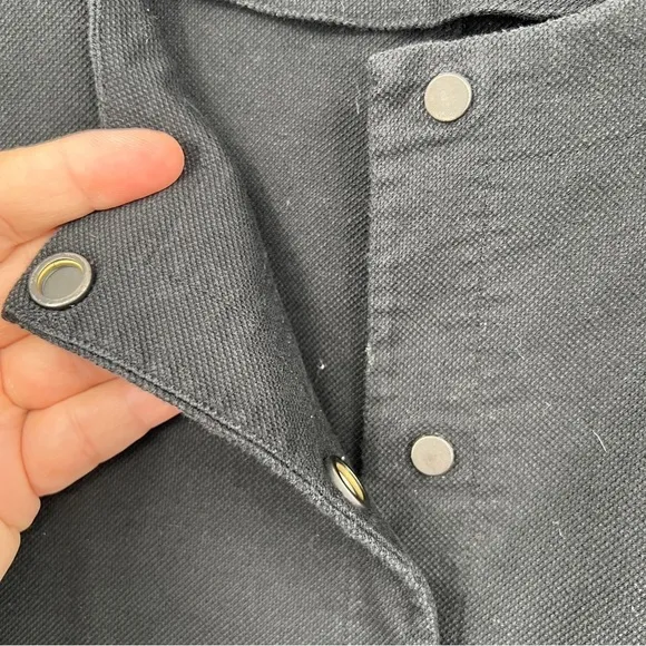 Eileen Fisher Jacket Coat Shacket Black Utility Type Style Plus Size 2X Denim