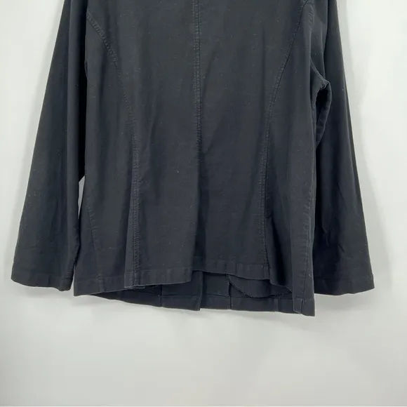 Eileen Fisher Jacket Coat Shacket Black Utility Type Style Plus Size 2X Denim