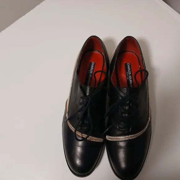 Elegant Black Leather Women's Shoes
