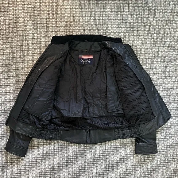 E.M.C Los Angeles Vintage Biker Jacket w Liner