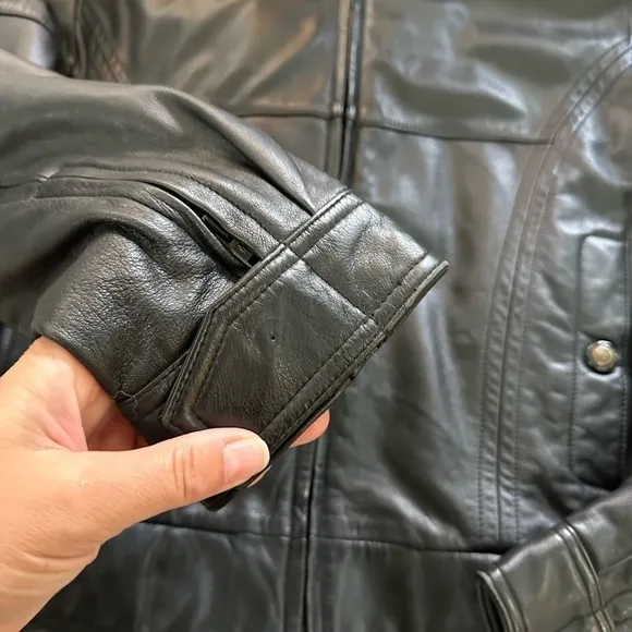 E.M.C Los Angeles Vintage Biker Jacket w Liner