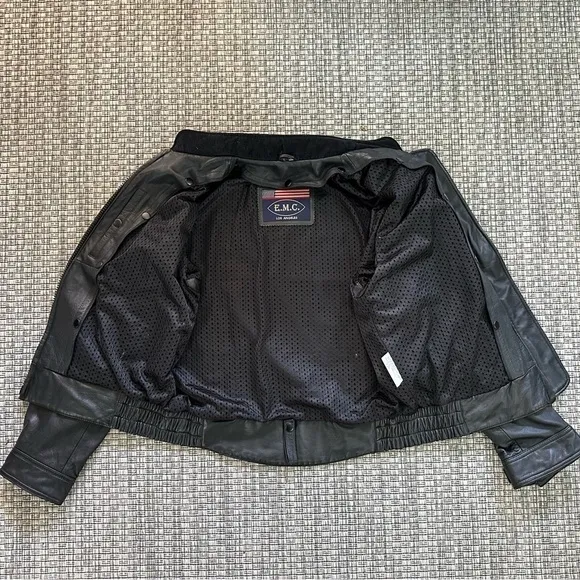 E.M.C Los Angeles Vintage Biker Jacket w Liner