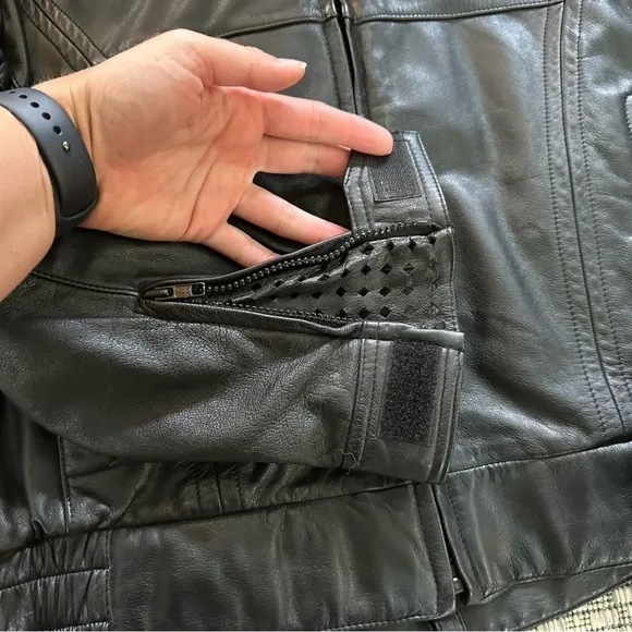 E.M.C Los Angeles Vintage Biker Jacket w Liner