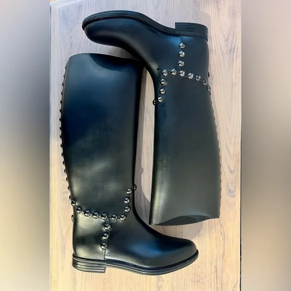 Essensole Tall Black Ridding Boots
