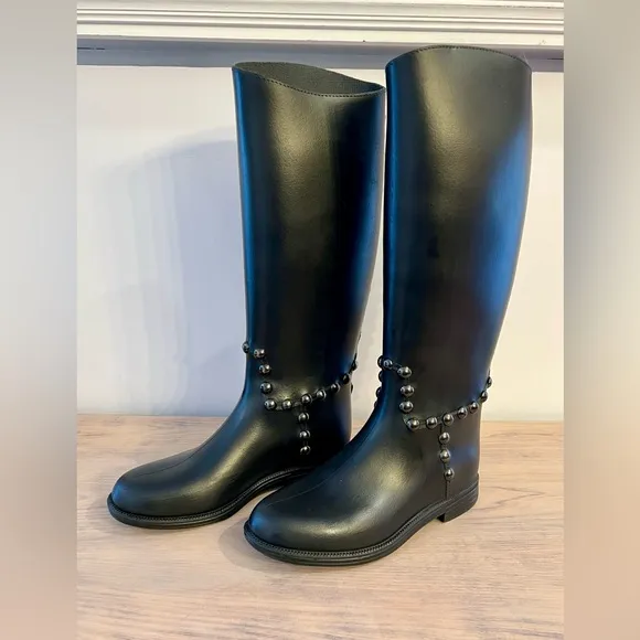 Essensole Tall Black Ridding Boots