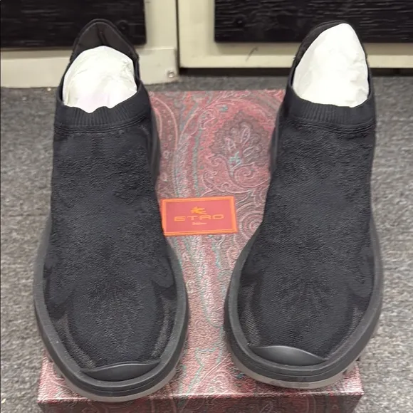 Etro Black Men's Slip-On Shoes