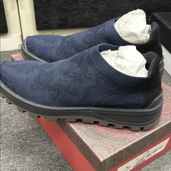 Etro Men's Blue Slip-On Shoes