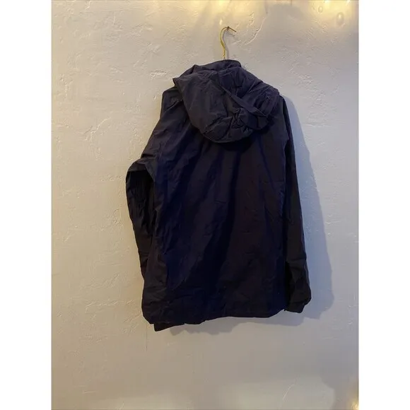 EUC Columbia Omni-Tech Waterproof Hooded Jacket Coat Color Blue Size Medium M