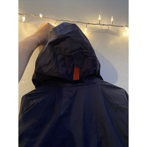 EUC Columbia Omni-Tech Waterproof Hooded Jacket Coat Color Blue Size Medium M