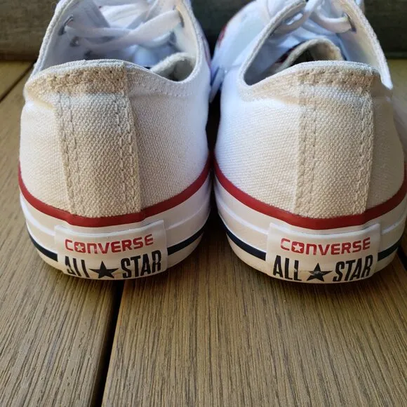 EUC CTAS vintage old school optic white canvas (3Y) KICKS