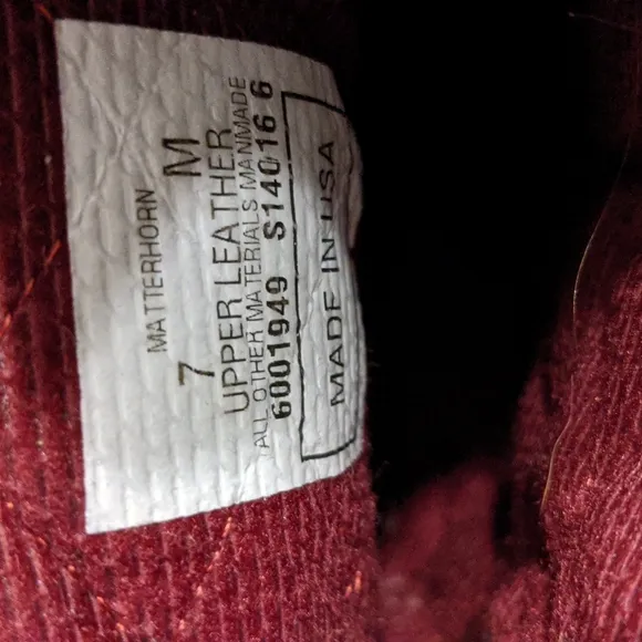 EUC! MATTERHORN Leather Boots Mens 7 ( Woman 9)