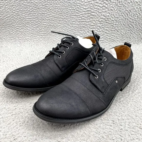 Ferro Aldo Blake Dress Shoes Men's 10.5 Black‎ Leather Oxford Corpcore Classic
